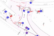 Схема разворота у дома 91 по Ленинградскому проспекту