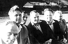 С.П. Королёв, М.Ф. Решетнёв и сотрудники филиала ОКБ-1 на Енисее, 1960 г.