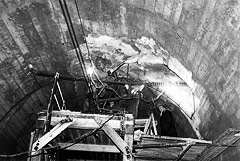 Горно-проходческие работы по созданию подземных объектов ГХК, конец 1950-х гг.