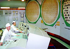 Щит управления реактором Горно-химического комбината